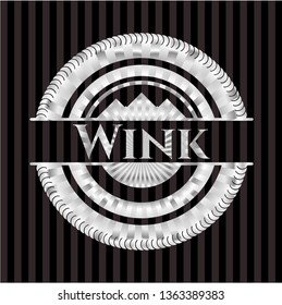 Wink silver badge or emblem
