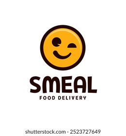 Wink and Smile Face - Meal or Food delivery