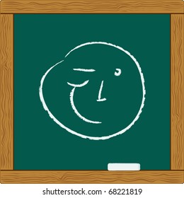 wink smiling person