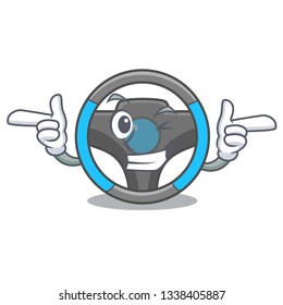 Wink steering wheel in the character shape