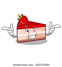 Wink strawberry cake character cartoon