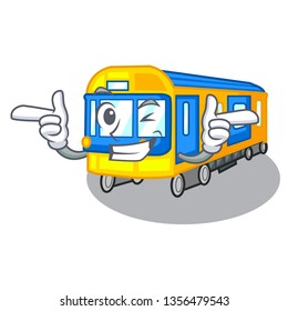 Wink subway train toys in shape mascot
