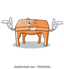 Wink table character cartoon style