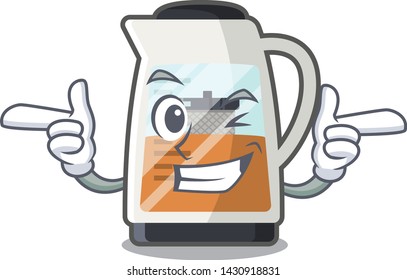 Wink tea maker in the cartoon shape