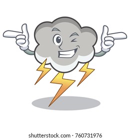 Wink thunder cloud character cartoon
