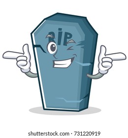 Wink tombstone character cartoon object