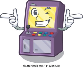 Wink toy arcade machine in cartoon drawer