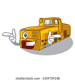 Wink toy locomotive mine in shape characters