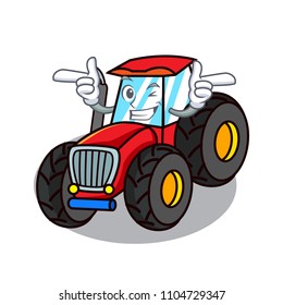 Wink tractor character cartoon style