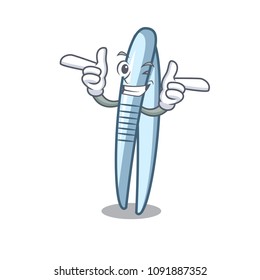 Wink tweezers character cartoon style
