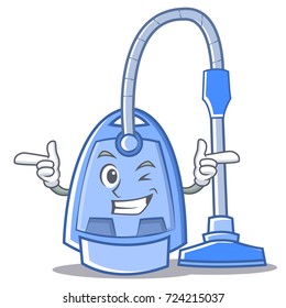 Wink vacuum cleaner character cartoon