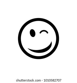 Wink vector icon