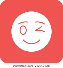 Wink vector icon. Can be used for printing, mobile and web applications.