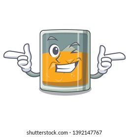 Wink whiskey islated with in the character