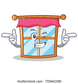 Wink windows character cartoon style