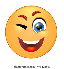 Winking emoticon