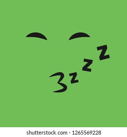 Winking face on color background. Vector illustration