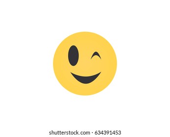 winking face,vector