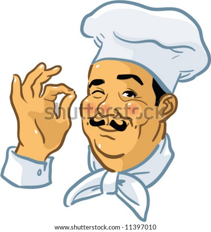 Winking Pizza Chef giving the 