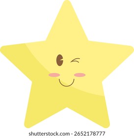 Ilustração de desenho animado de personagem de estrela