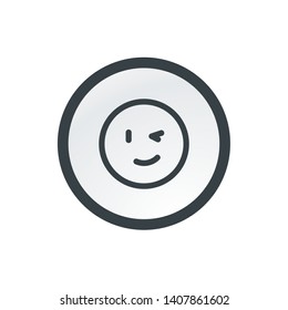 Winking - Vector App Icon