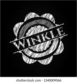 Winkle written with chalkboard texture