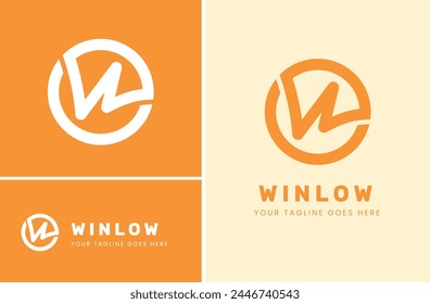 Vector de ilustración de logotipo de Winlow Identity