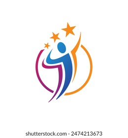 winner abstract logo modern style