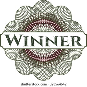 Winner abstract rosette