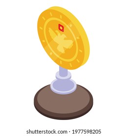 Winner award icon. Isometric of Winner award vector icon for web design isolated on white background