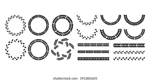 Winner award. Retro wreath, great design for any purposes. Stock image. EPS 10.