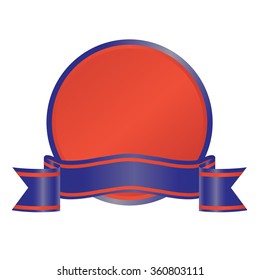  winner   award  with ribbon, vector illustration