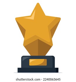 Winner Award Star Trophy Vectorart