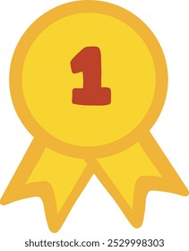 winner badge award achievement vector