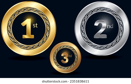 vector de ilustración de etiqueta de placa ganadora