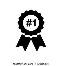 winner badge number one