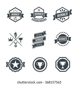 Winner Badges and Stamp Icons