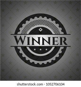 Winner black emblem