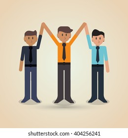 Winner and businessman design