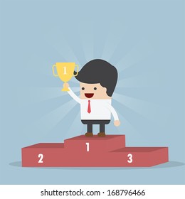 The Winner Businessman, VECTOR, EPS10