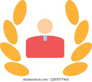 winner candidate champions vector flat illustration
