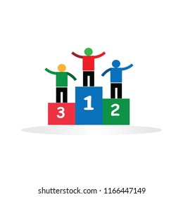 Winner celebration vector design