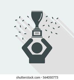 Winner celebration - Vector web icon