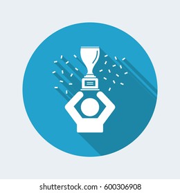 Winner celebration - Vector web icon