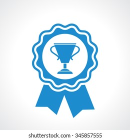 Winner certificate seal vector illustration isolated on white background