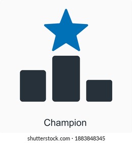 Winner and Champion Icon Concept