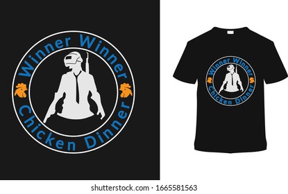 Winner Winner Chicken Dinner t shirt design vector, apparel.