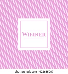 Winner colorful poster