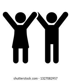 Winner concept , pictogram design.