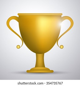 Winner  concept with trophy icons design, vector illustration 10 eps graphic.
